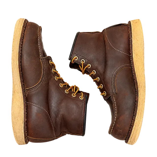 Red Wing Heritage Classic 8138 Men 8.5 D Brown Leather Moc Toe Work Boots USA