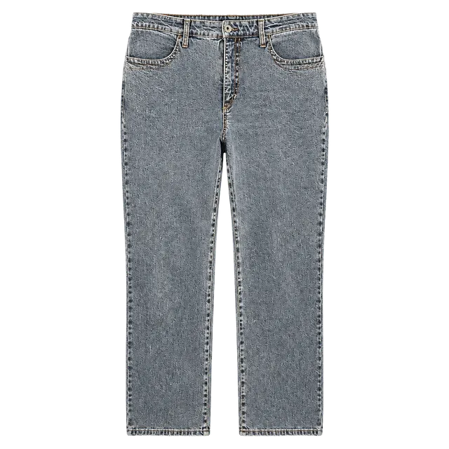 Cambio Straight Leg Jeans Womens Size 16 34 Waist Medium Wash Ankle Crop