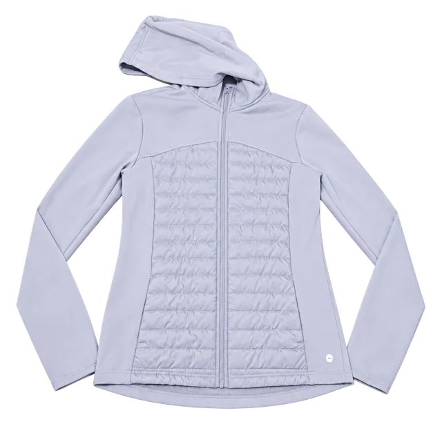 Avia Active Jacket Size XL (14-16) Light Purple Quilted Full Zip Hoodie
