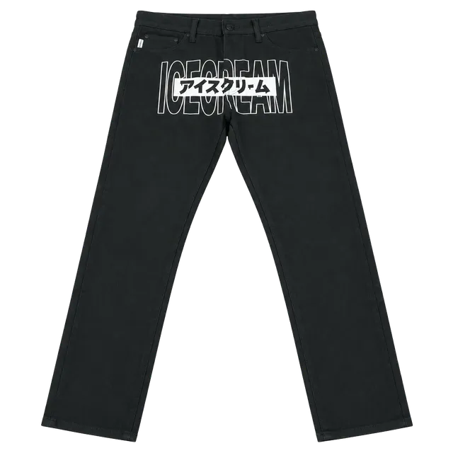 Billionaire Boys Club Icecream Jeans Size 34 Black Cone Graphic