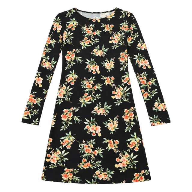 Forever 21 Floral Long Sleeve Dress Size S