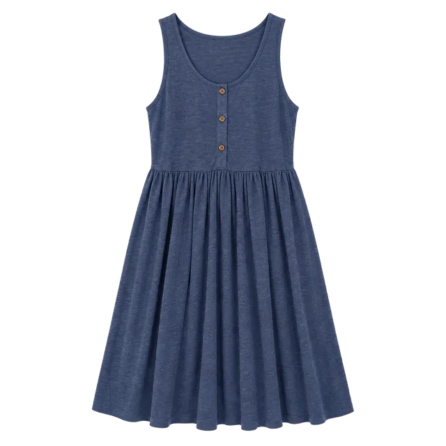 SHEIN Button Front A-Line Dress