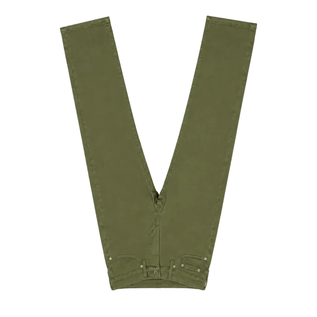 Levi's 514 Straight Jeans 29x30 Olive Green Denim