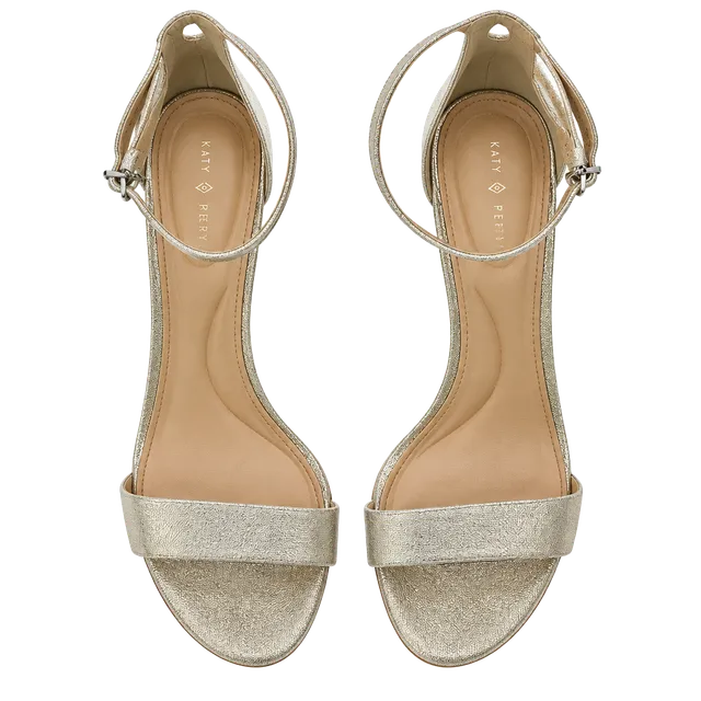 Kelly & Katie Heeled Sandals Size 8.5M Silver Shimmer Z134