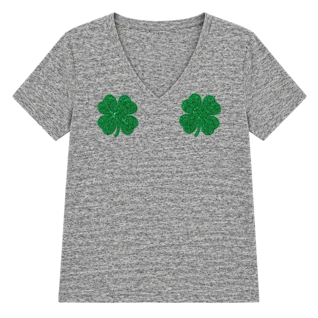 Victoria's Secret Pink St. Patrick's Day Sequin Shamrocks szS oversized fit 