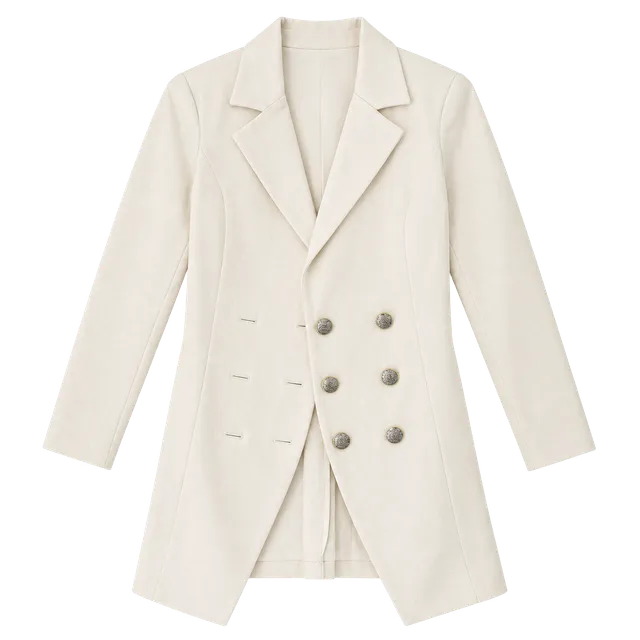 Fashion Nova Double Breasted Blazer White