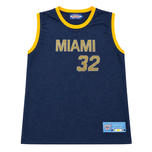 Suxxess Miami 32 Basketball Jersey Size L Blue Yellow
