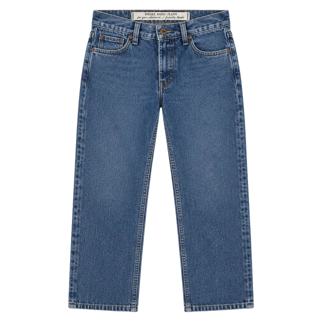 Diesel Basic Jeans Straight Size 38 Blue Vintage Denim