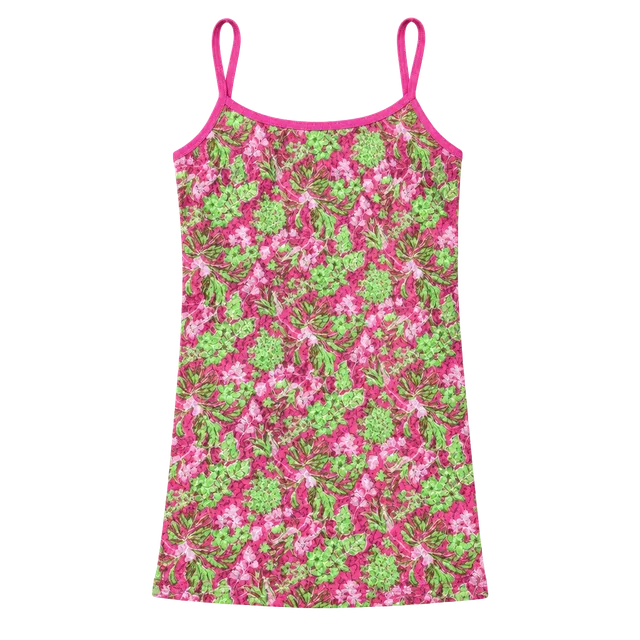 Hanky Panky Lilly Pulitzer Floral Lace Cami Size S Pink Green Tank Top