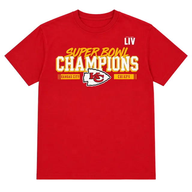 NFL Team Apparel Kansas City Chiefs Super Bowl LIV T-Shirt Size L Red