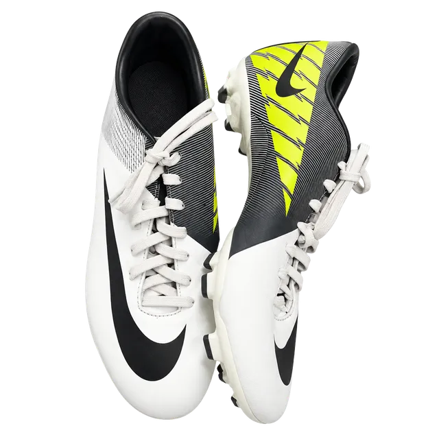 Nike Mercurial Soccer Cleats White Black Volt