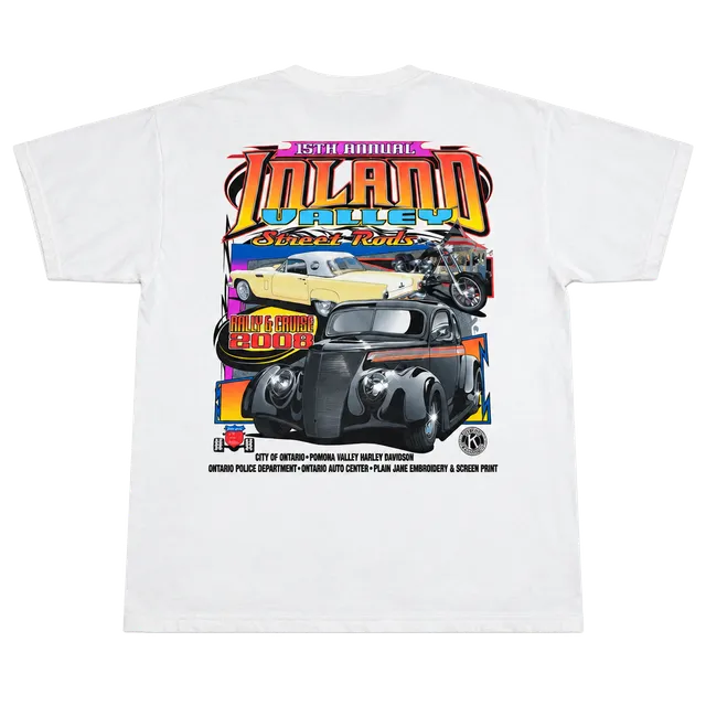 Inland Valley Street Rods 2008 T-Shirt White