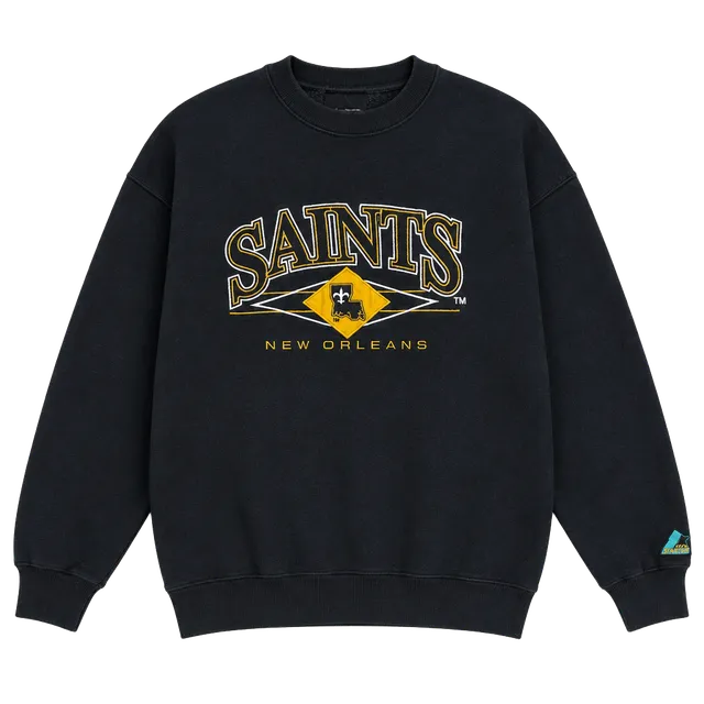 Logo Athletic New Orleans Saints Sweatshirt Size Medium Black NFL Vintage