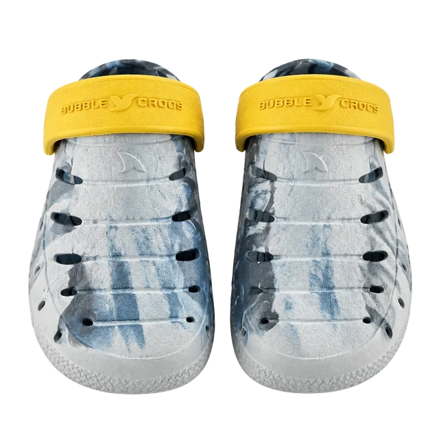 Rugged Shark Clogs Blue White Yellow