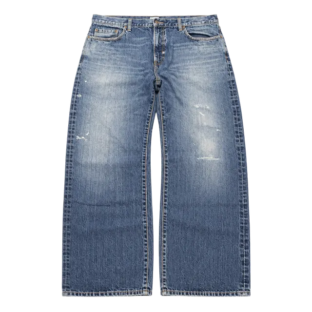 Old Navy Loose Jeans Size 38x32 Blue Denim Distressed