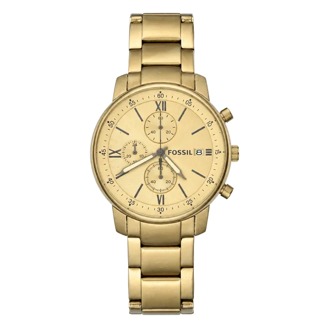 Fossil Chronograph Watch Silver Stainless Steel