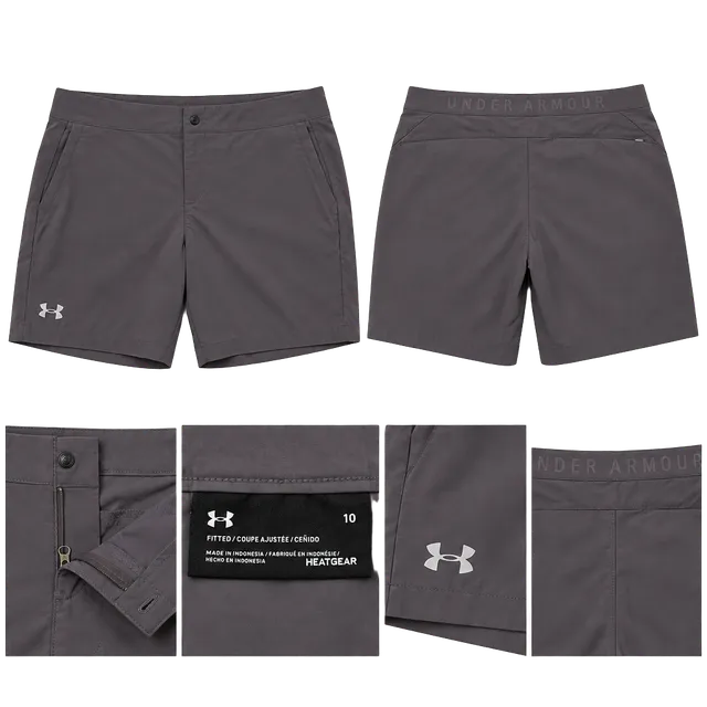 Under Armour Tide Chaser 7” Shorts Women’s Size 10 Gray HeatGear 1327511