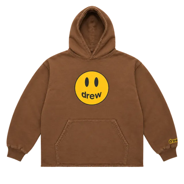 drew house Mascot Deconstructed Hoodie Size S Brown
