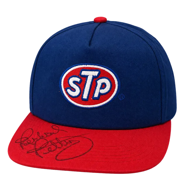Vintage STP Racing Snapback Hat Richard Petty Autograph? NASCAR Signed Cap