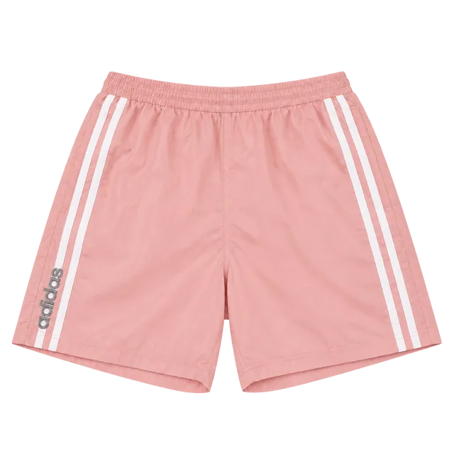 Adidas Pink Nylon Shorts 3 Stripe Retro Y2K Athletic Running Vintage Style M