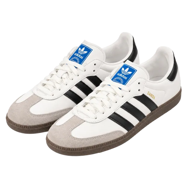 7M / 8W - Adidas Samba OG White Black Gum Sneakers