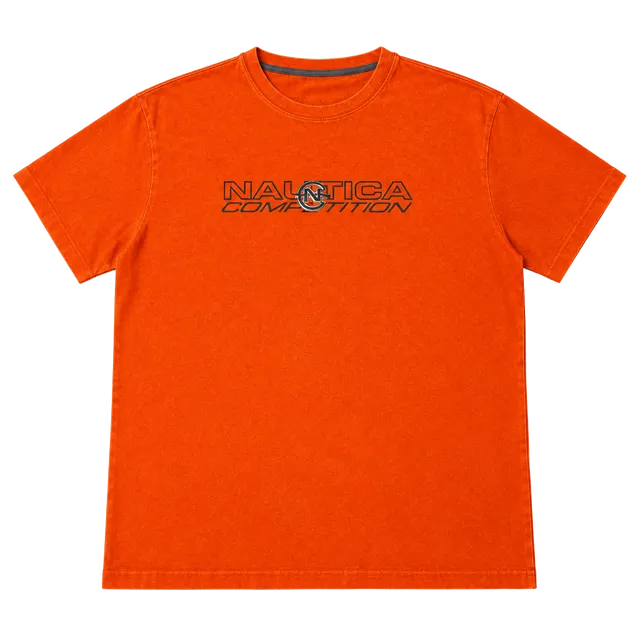 Nautica Competition T-Shirt Size XXL Orange Logo