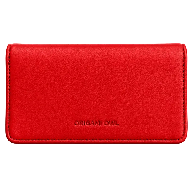 Origami Owl Red Leather Wallet