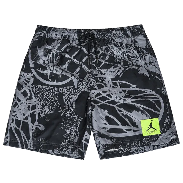 Jordan Men’s  Shorts Size M Black Gray Basketball Net Print CZ4749-010