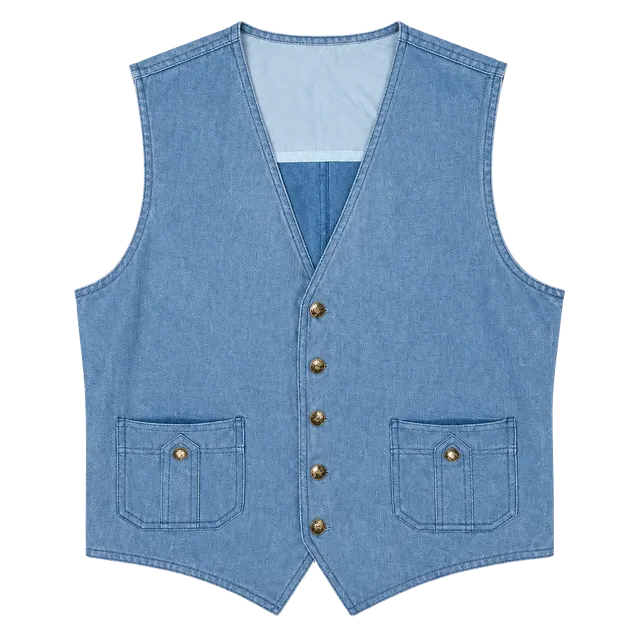 Vintage 1970s "Separate-Lees by Lee" Blue Denim Tailored Vest