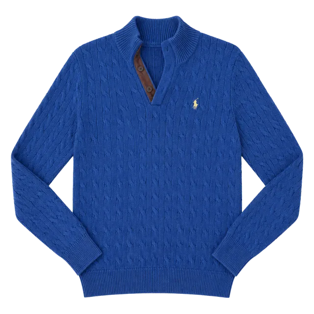 Vintage 90’s Rare Polo Ralph Lauren Festive Cable Knit Sweater 100% Tussah Silk 