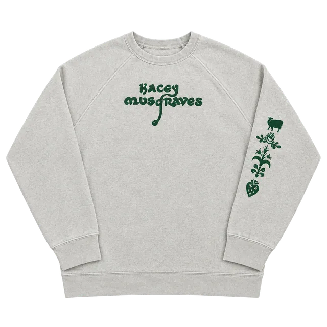 Kacey Musgraves Crewneck Sweatshirt Size 2X Large Green Graphic Music