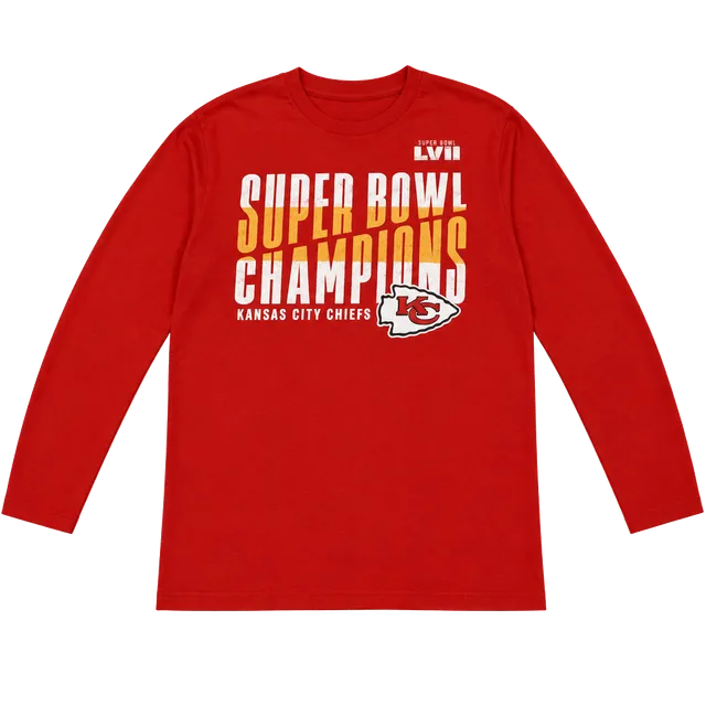 NFL Kansas City Chiefs Super Bowl LVII Champions Long Sleeve Shirt Medium