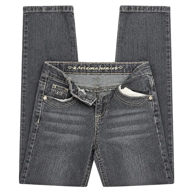 Arizona Jean Co Jeans Size 5 Slim Blue Embellished Heart Pockets