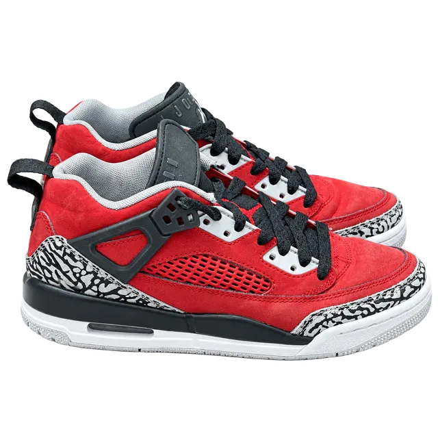 5Y Jordan Spizike Low Toro Gym Red Black Wolf Grey Shoes