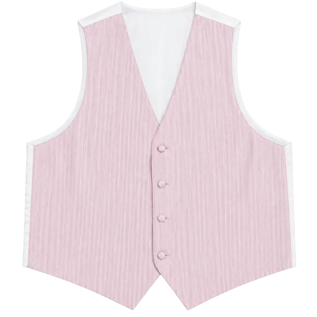Jean-Yves Paris Pour L'Homme Pink Striped Tuxedo Vest Size L