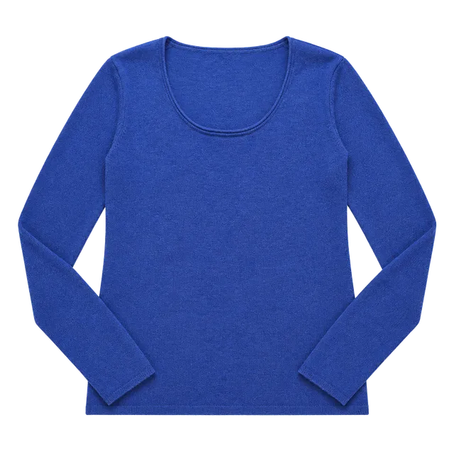 Peck & Peck Pure Cashmere Scoop Neck Sweater Size M Blue