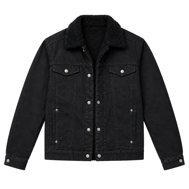 Vintage 1973 C'N'C Costume National Sherpa Denim Jacket Size 50 (U.S. Sz M)