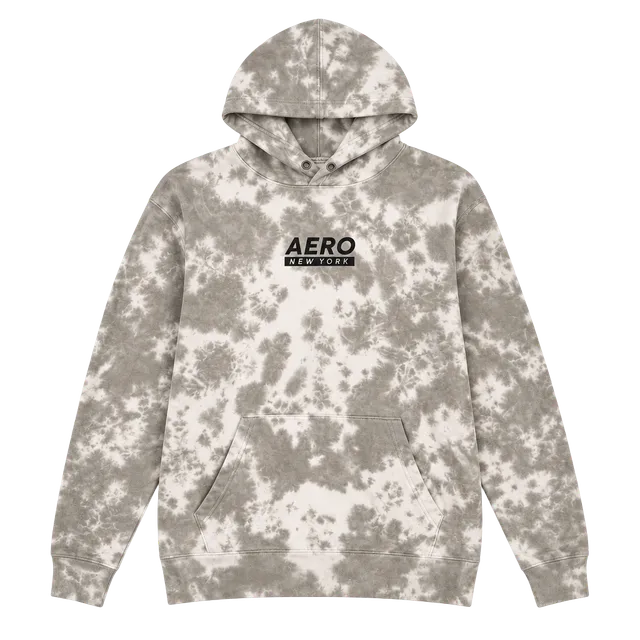 Aeropostale Hoodie Size M Grey White Tie Dye