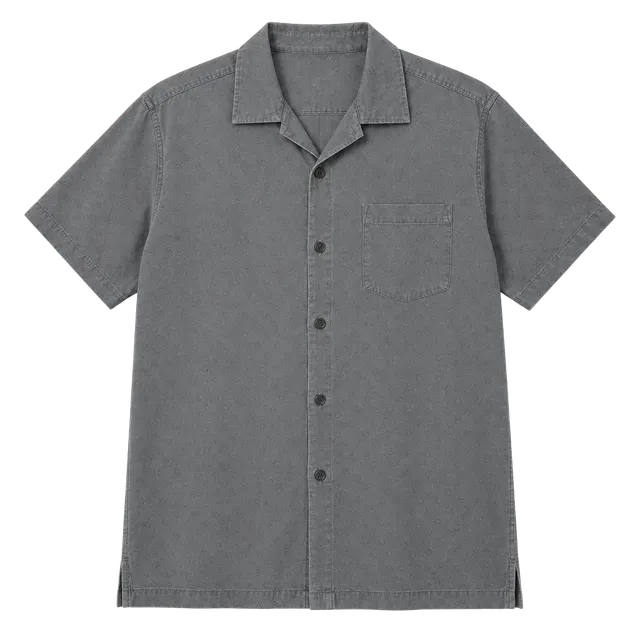 Tommy Bahama Silk Short Sleeve Button Down Shirt Size M Gray Original Fit