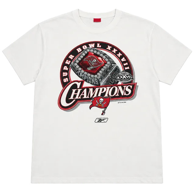Reebok Tampa Bay Buccaneers Super Bowl XXXVII Champions T-Shirt Size XL