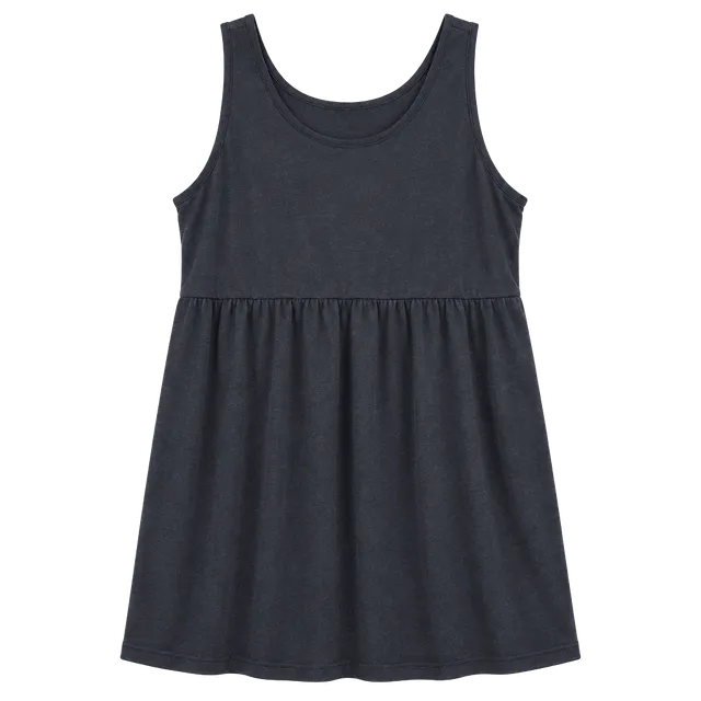 Ava & Viv Tank Top Size 2X Black Textured Babydoll Sleeveless