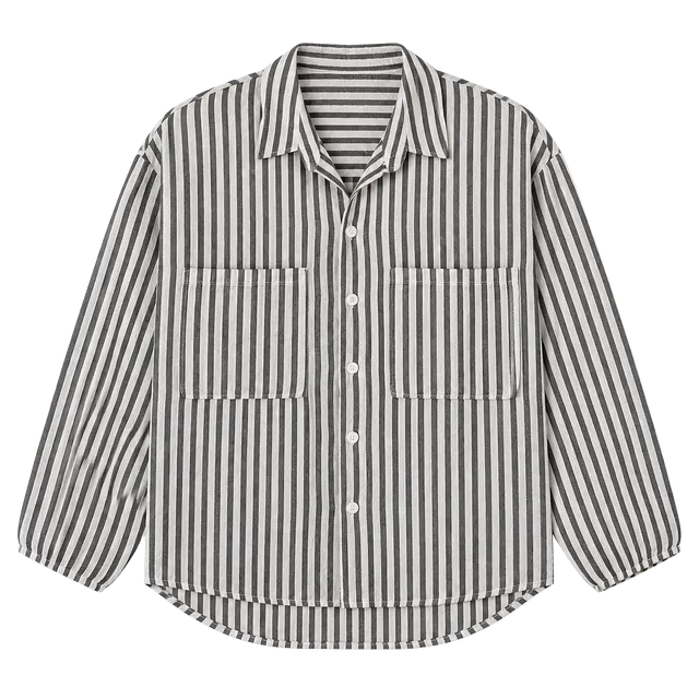 Bershka Striped Button Down Shirt 