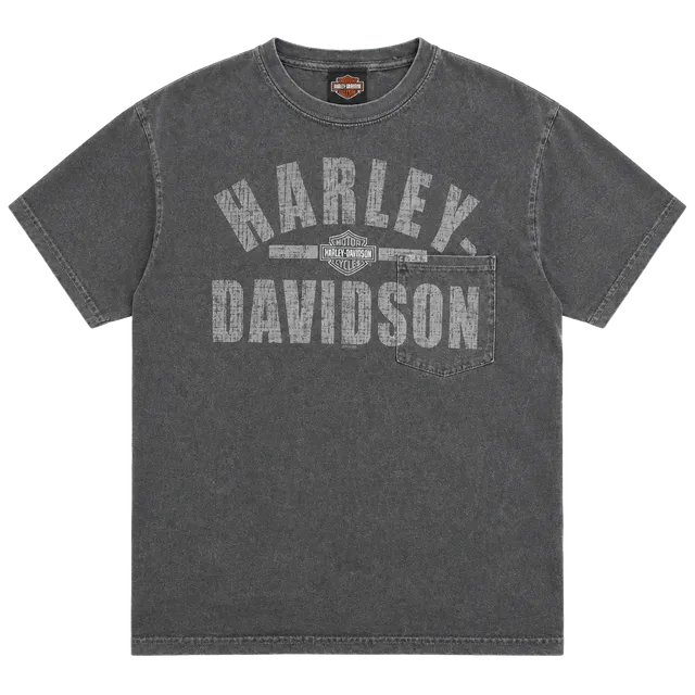 Harley-Davidson Pocket T-Shirt Size M Grey La Crosse Area Onalaska WI