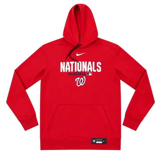 Nike team issued MLB Washington Nationals Therma-Fit Hoodie Size M Red