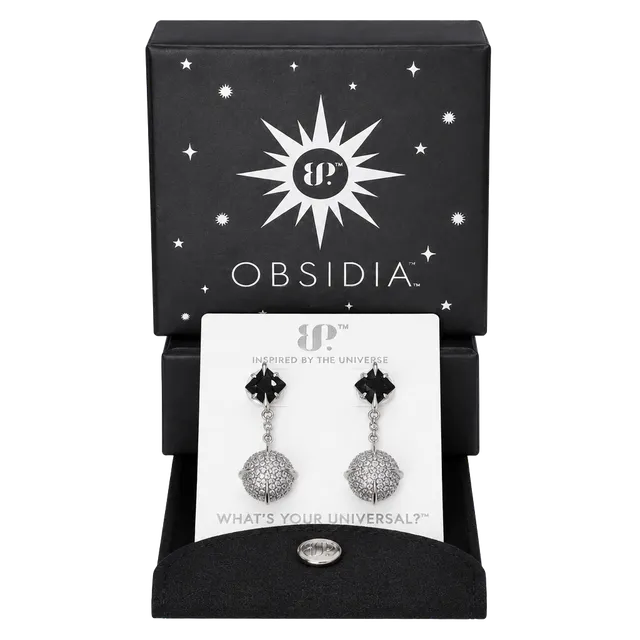 BP Obsidia Supernova Drip Earrings Lab-Created Onyx Sandstone Hematite