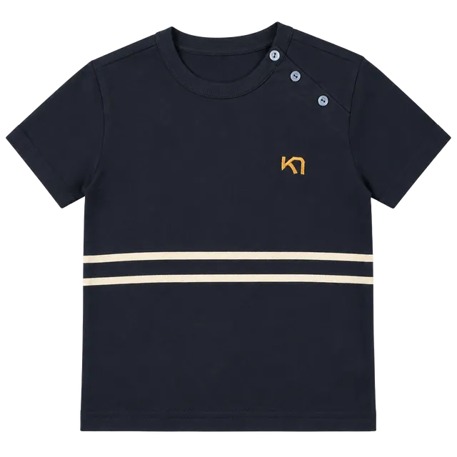Kari Traa Long Sleeve Thermal Shirt Size L Blue Striped