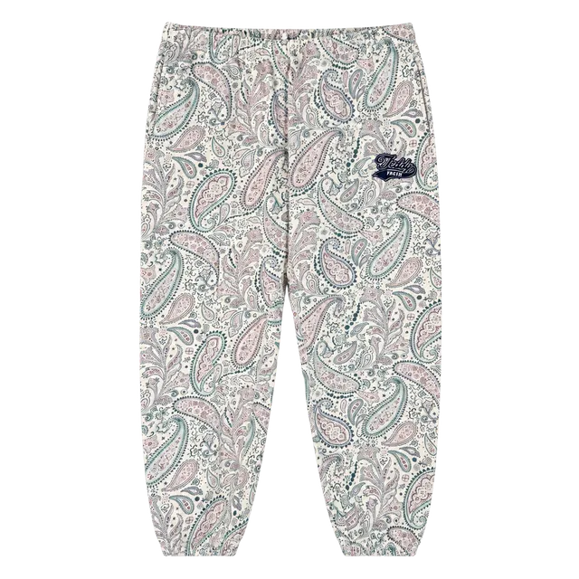 Teddy Fresh Women's 2XL Plus Paisley Fleece Jogger Pants Drawstring Pockets
