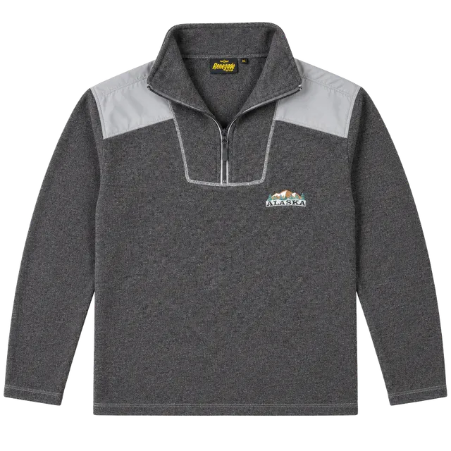 Renegade Club Alaska 1/4 Zip Sweater Size XL Charcoal Gray