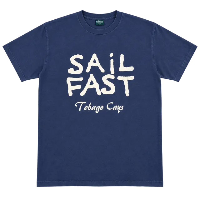 Champ Sportswear Sail Fast Tobago Cays T-Shirt Size XXL Blue