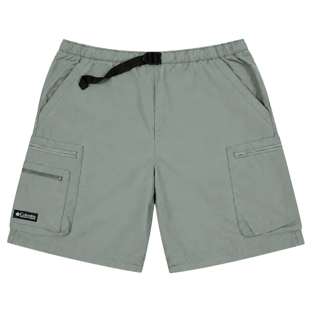 Columbia Cargo Shorts Size M Vintage Olive Green Nylon Hiking Y2K